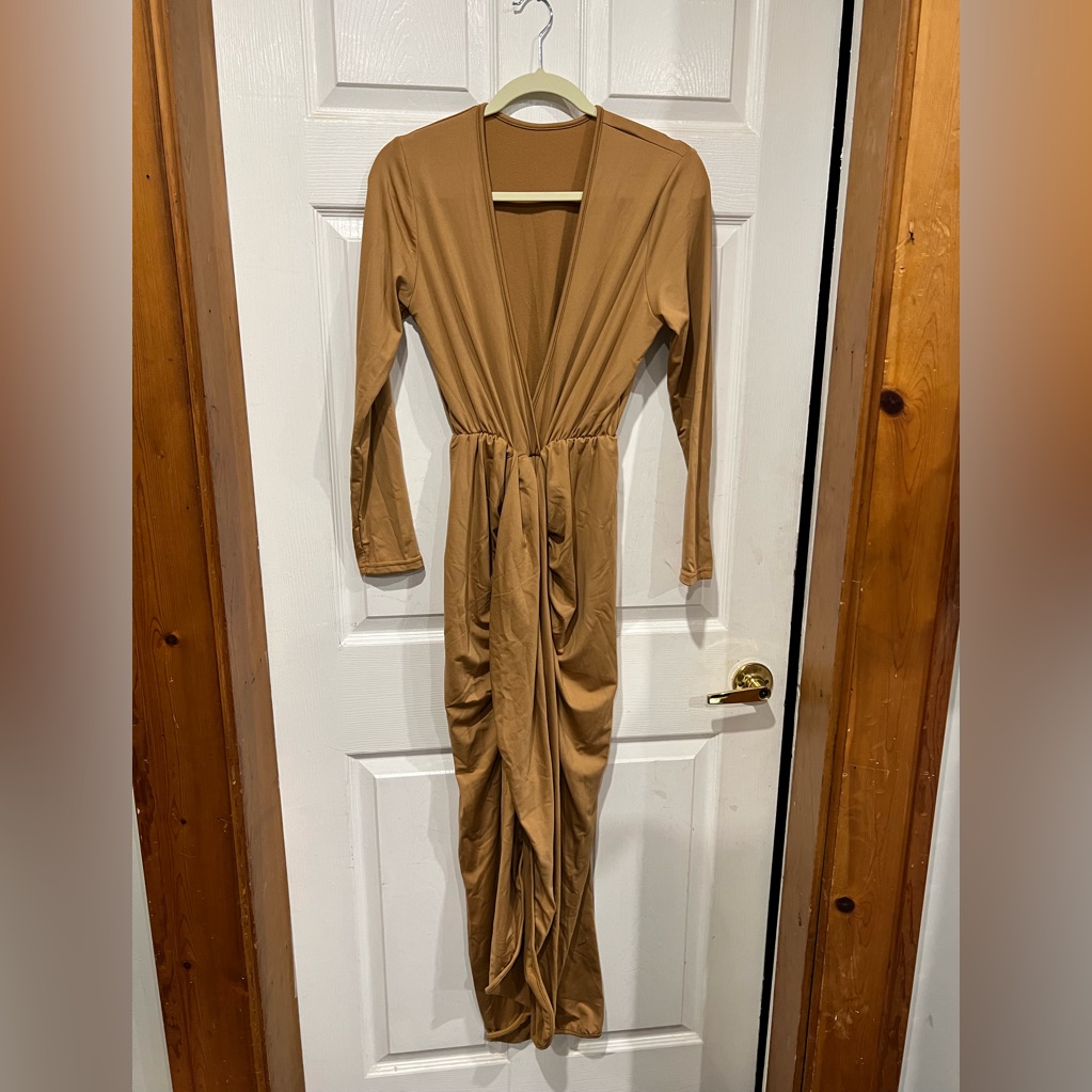 Flattering Brown Dress